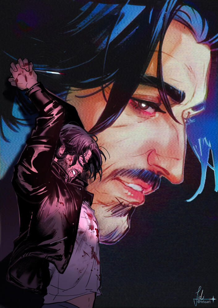 That one &quot;Perfect Blue&quot; poster redraw - personal work